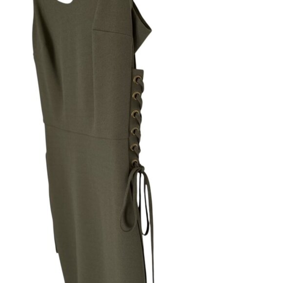 1. State Green Side Tie Slip Dress 2 - Picture 5 of 6